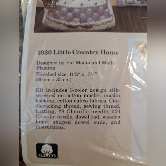 Little Country Home Screen Printed Mini Quilt Wall Hanging New Creative Circle - Picture 2 of 4